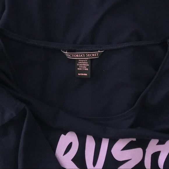 Victoria's Secret Purple Glitter & Navy Tee Shirt - Picture 7 of 7